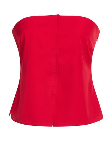 Soallure Woman Top Red Size 8 Polyester, Elastane In Pink