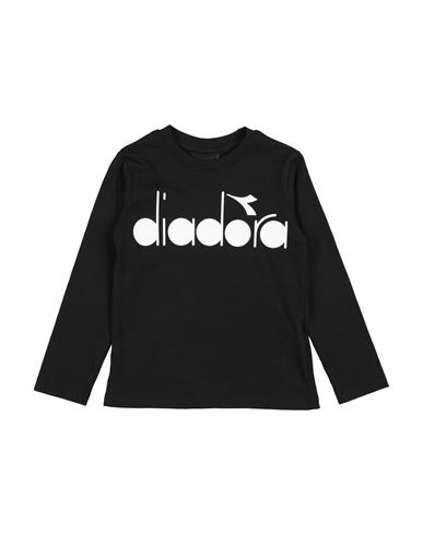 Diadora Babies'  Toddler Girl T-shirt Black Size 7 Cotton