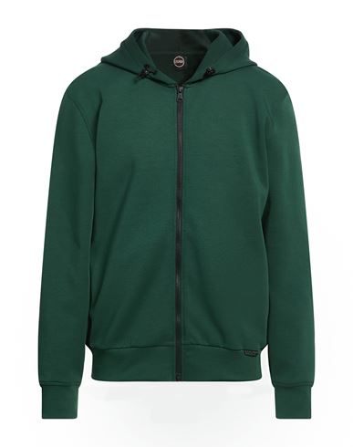 Colmar Man Sweatshirt Dark Green Size M Cotton, Polyester, Elastane In Green