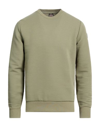 Colmar Man Sweatshirt Sage Green Size L Cotton, Polyester, Elastane In Green