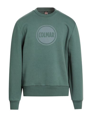 Colmar Man Sweatshirt Dark Green Size Xl Cotton, Polyester In Green