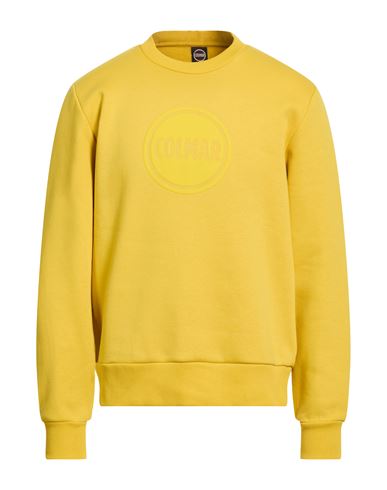 Colmar Man Sweatshirt Yellow Size L Cotton, Polyester In Yellow