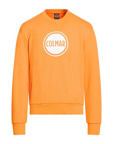 Colmar Man Sweatshirt Orange Size L Cotton, Polyester In Orange