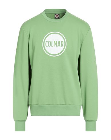 Colmar Man Sweatshirt Light Green Size L Cotton, Polyester In Green