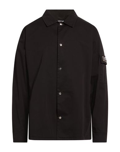 Iceberg Man Shirt Black Size L Cotton, Elastane