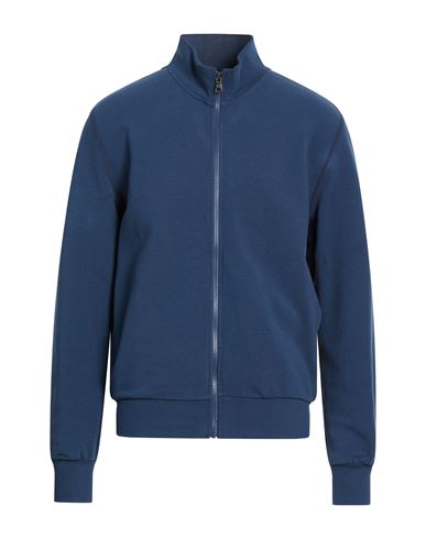Colmar Man Sweatshirt Navy Size L Cotton, Polyamide, Elastane In Blue