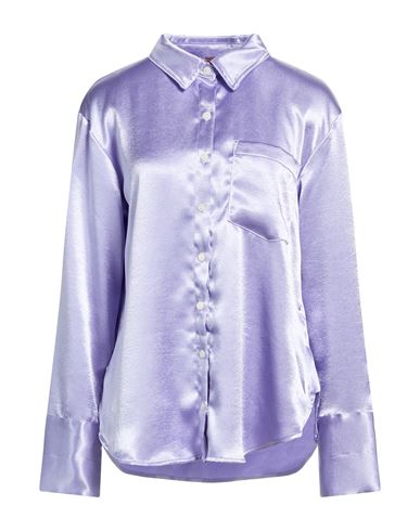 Free People Woman Shirt Lilac Size M Polyester In Purple