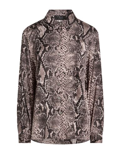 Clips Woman Shirt Black Size 12 Viscose, Elastane In Multi