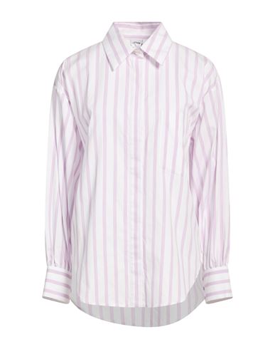 Aspesi Woman Shirt Lilac Size 2 Cotton In Pink