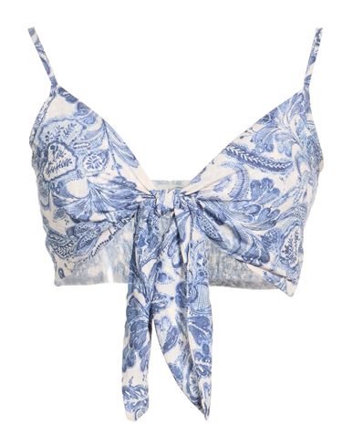 Haveone Woman Top Blue Size M Cotton In Multi