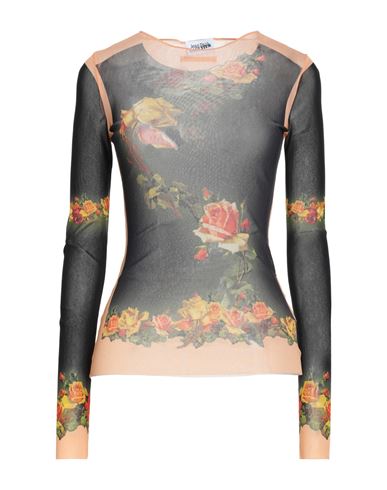 Jean Paul Gaultier Love Moi Woman T-shirt Black Size Xl Polyamide In Multi