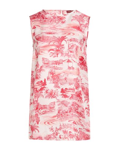 Max Mara Studio Woman Top Coral Size 10 Silk In Red