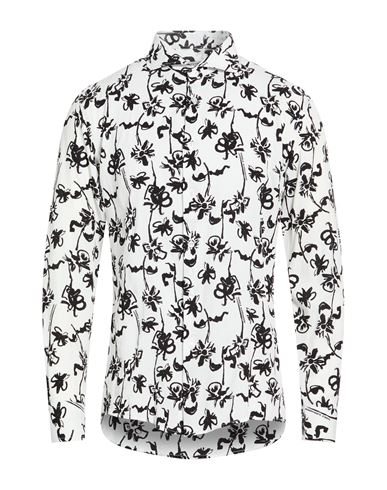 Grey Daniele Alessandrini Man Shirt White Size 16 ½ Cotton