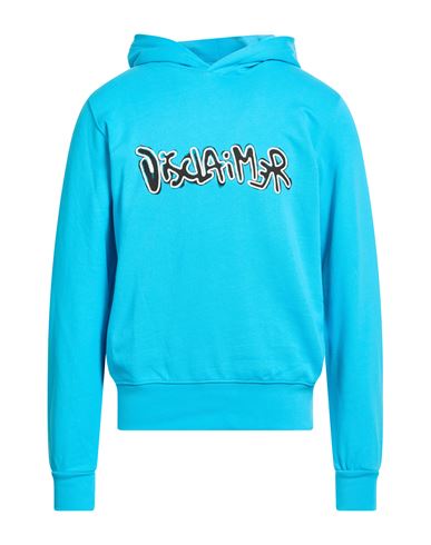 Disclaimer Man Sweatshirt Azure Size S Cotton In Blue