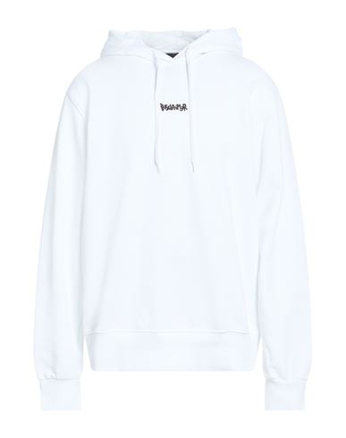 Disclaimer Man Sweatshirt White Size Xl Cotton