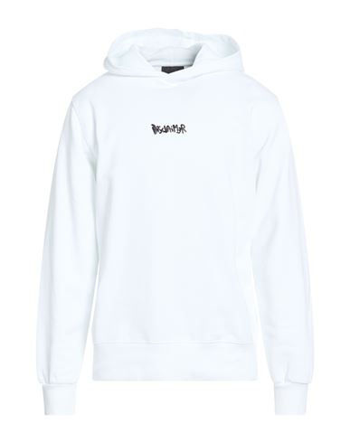 Disclaimer Man Sweatshirt White Size Xl Cotton