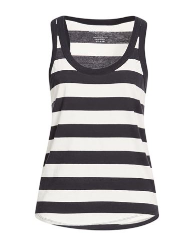 Majestic Filatures Woman Tank Top Navy Size 2 Organic Cotton In Black