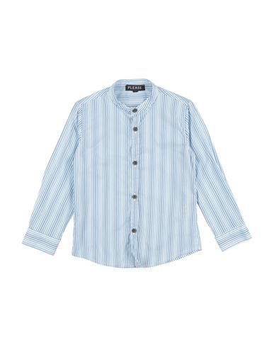 Please Babies'  Toddler Boy Shirt Sky Blue Size 6 Cotton, Polyamide, Elastane