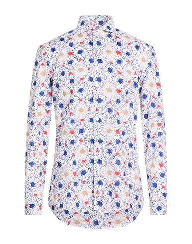 Daniele Alessandrini Homme Man Shirt White Size 16 Cotton In Multi