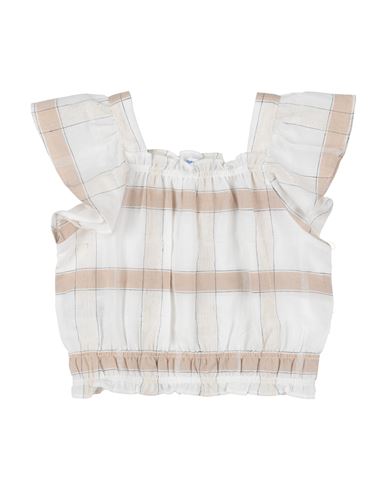 Mayoral Babies'  Toddler Girl Top Cream Size 6 Linen, Cotton, Viscose In White