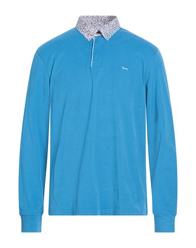 Harmont & Blaine Man Polo Shirt Light Blue Size Xxl Cotton