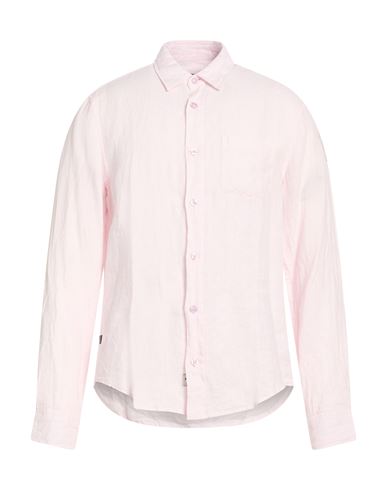 Blauer . Man Shirt Light Pink Size 3xl Linen
