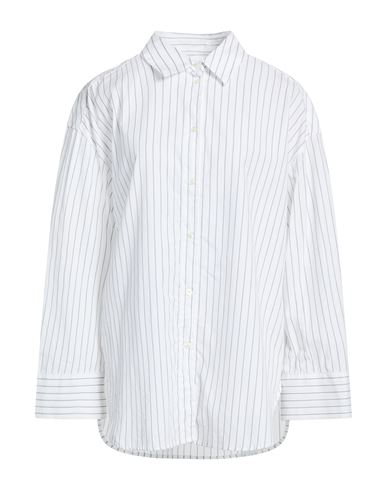 Samsoe & Samsoe Samsøe Φ Samsøe Woman Shirt White Size L Organic Cotton