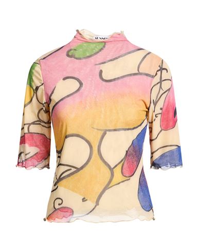 Sunnei Woman T-shirt Yellow Size L Polyamide, Elastane In Pink