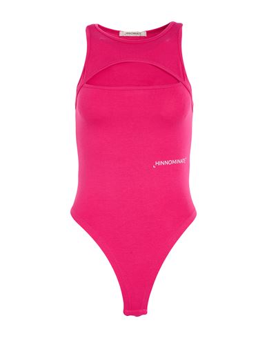 Hinnominate Woman Bodysuit Fuchsia Size Xs Cotton, Elastane In Pink