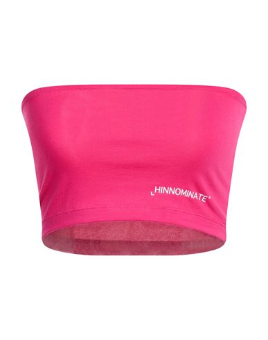 Hinnominate Woman Top Fuchsia Size S Cotton, Elastane In Pattern