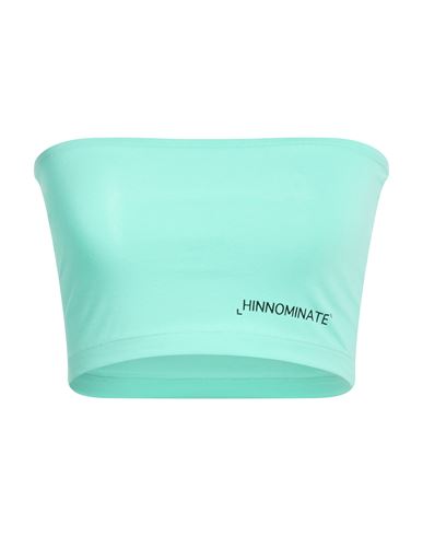 Hinnominate Woman Top Light Green Size S Cotton, Elastane In Multi