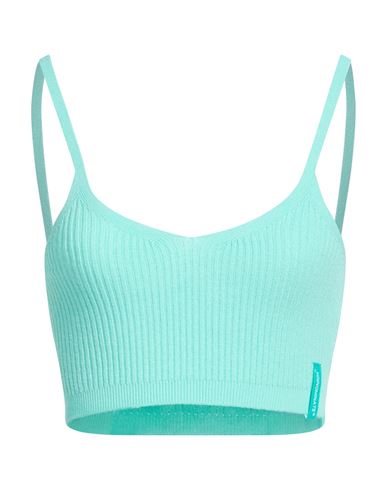 Hinnominate Woman Top Turquoise Size S Viscose, Elastane In Blue
