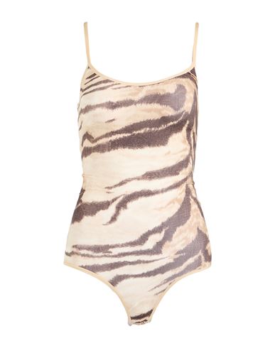 Baserange Woman Bodysuit Sand Size L Lyocell, Elastane In Gray