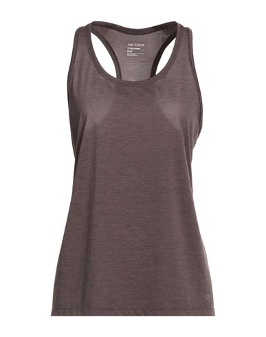 Arc'teryx Woman Tank Top Charcoal Size Xl Polyester In Gray