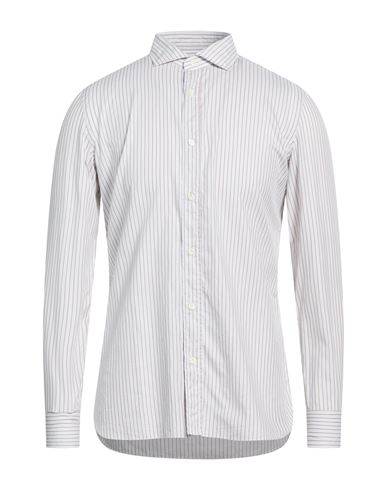 Giampaolo Man Shirt White Size 15 ½ Cotton In Neutral