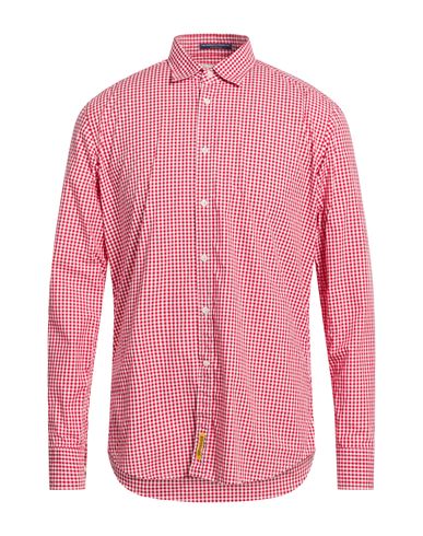 B.d.baggies B. D.baggies Man Shirt Red Size Xl Cotton In Pink