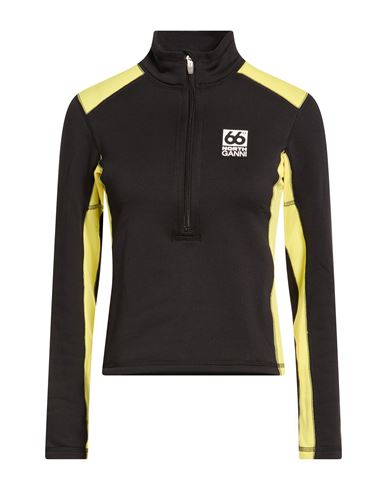 Ganni X 66°north Woman Sweatshirt Black Size L Polyester, Elastane