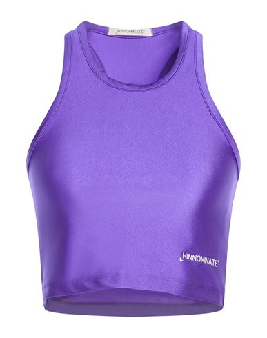 Hinnominate Woman Top Purple Size L Polyamide, Elastane