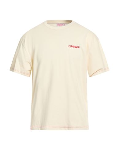 Charles Jeffrey Loverboy Man T-shirt Beige Size L Organic Cotton In Pattern