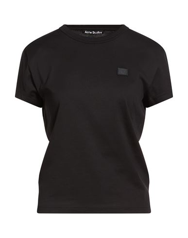 Acne Studios Woman T-shirt Black Size L Cotton