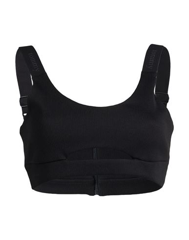Tommy Jeans Woman Top Black Size L Cotton, Polyamide, Elastane