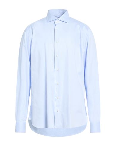 Borriello Napoli Man Shirt Sky Blue Size 17 ½ Cotton