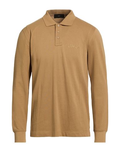 Liu •jo Man Man Polo Shirt Camel Size L Cotton In Brown