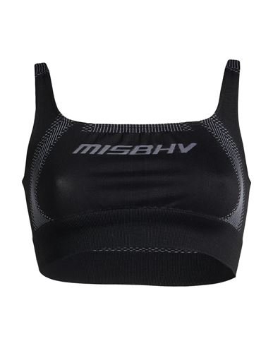 Misbhv Sport Woman Top Black Size M Polyamide, Polyester, Elastane