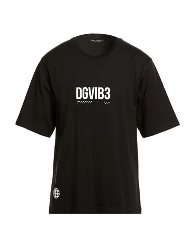 Dolce & Gabbana Man T-shirt Black Size M Cotton