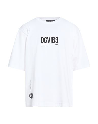 DOLCE & GABBANA DOLCE & GABBANA MAN T-SHIRT WHITE SIZE XL COTTON