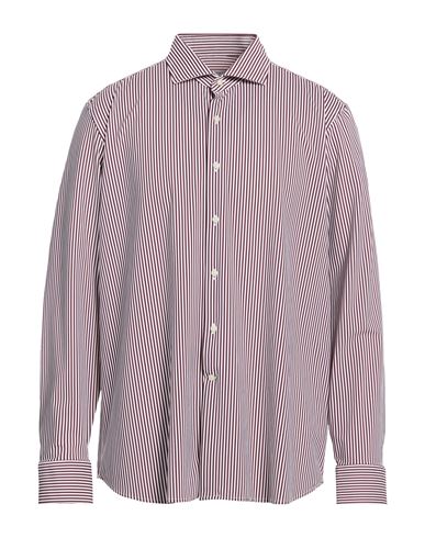 Ghirardelli Next Man Shirt Plum Size 18 Polyamide, Elastane In Purple