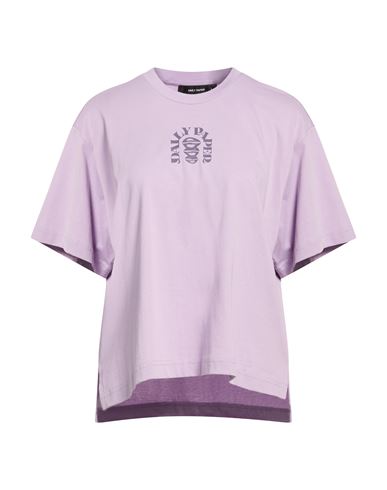 Daily Paper Woman T-shirt Lilac Size L Cotton, Polyester In Purple