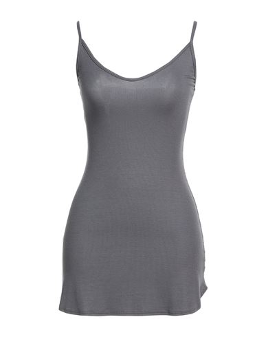 Joah Brown Woman Mini Dress Charcoal Size S/m Rayon, Elastane In Gray