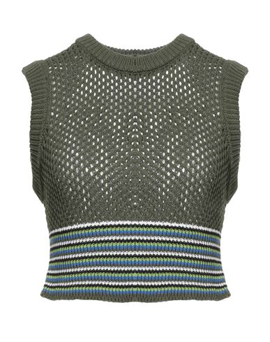 8pm Conscious Woman Top Military Green Size M Cotton, Acrylic